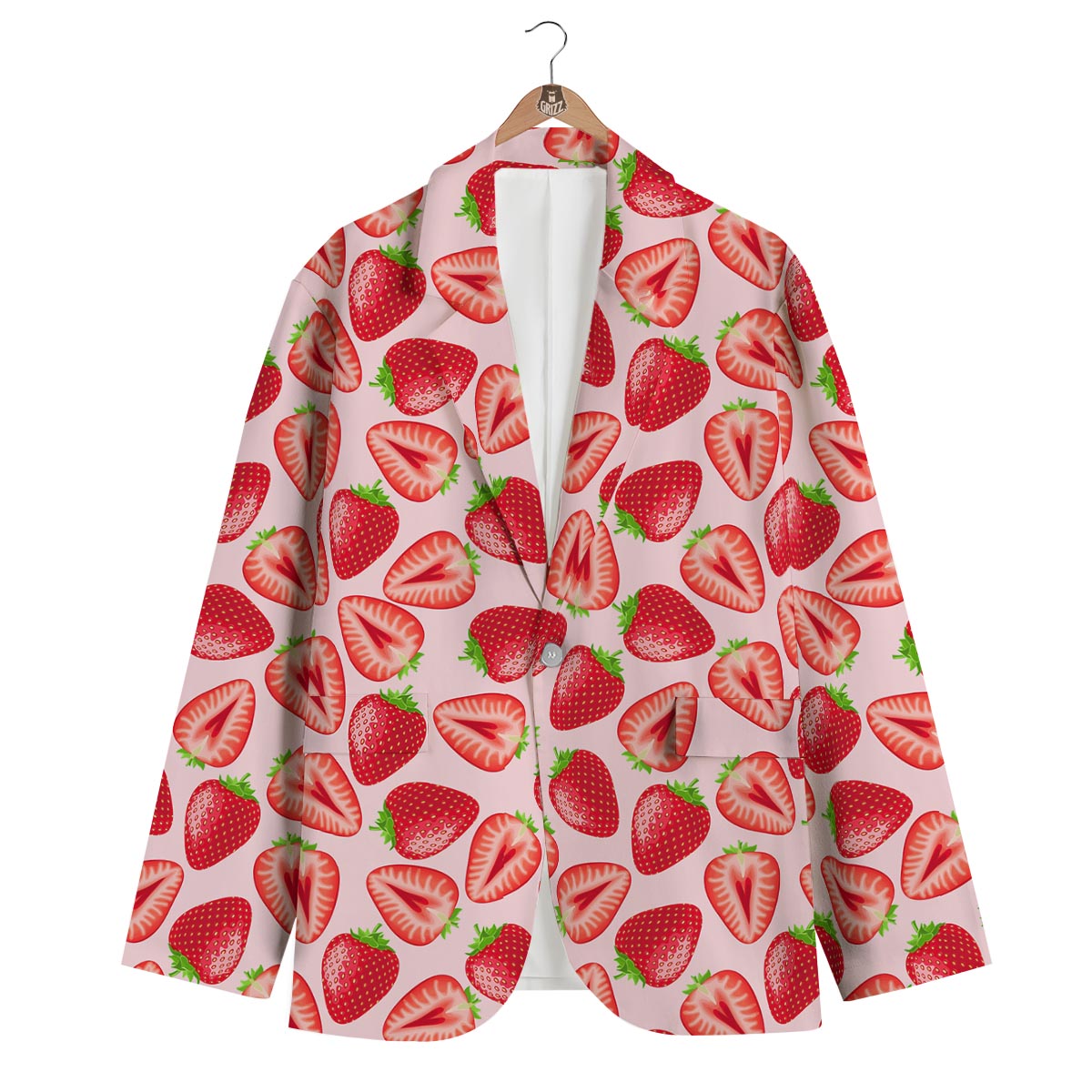 Strawberry Print Pattern Men Women Leather Boots