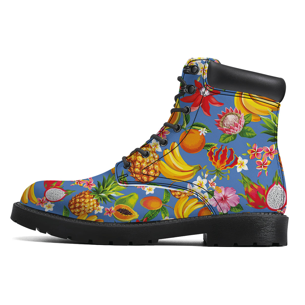 Fruits Aloha Tropical Print Pattern Boots-grizzshop