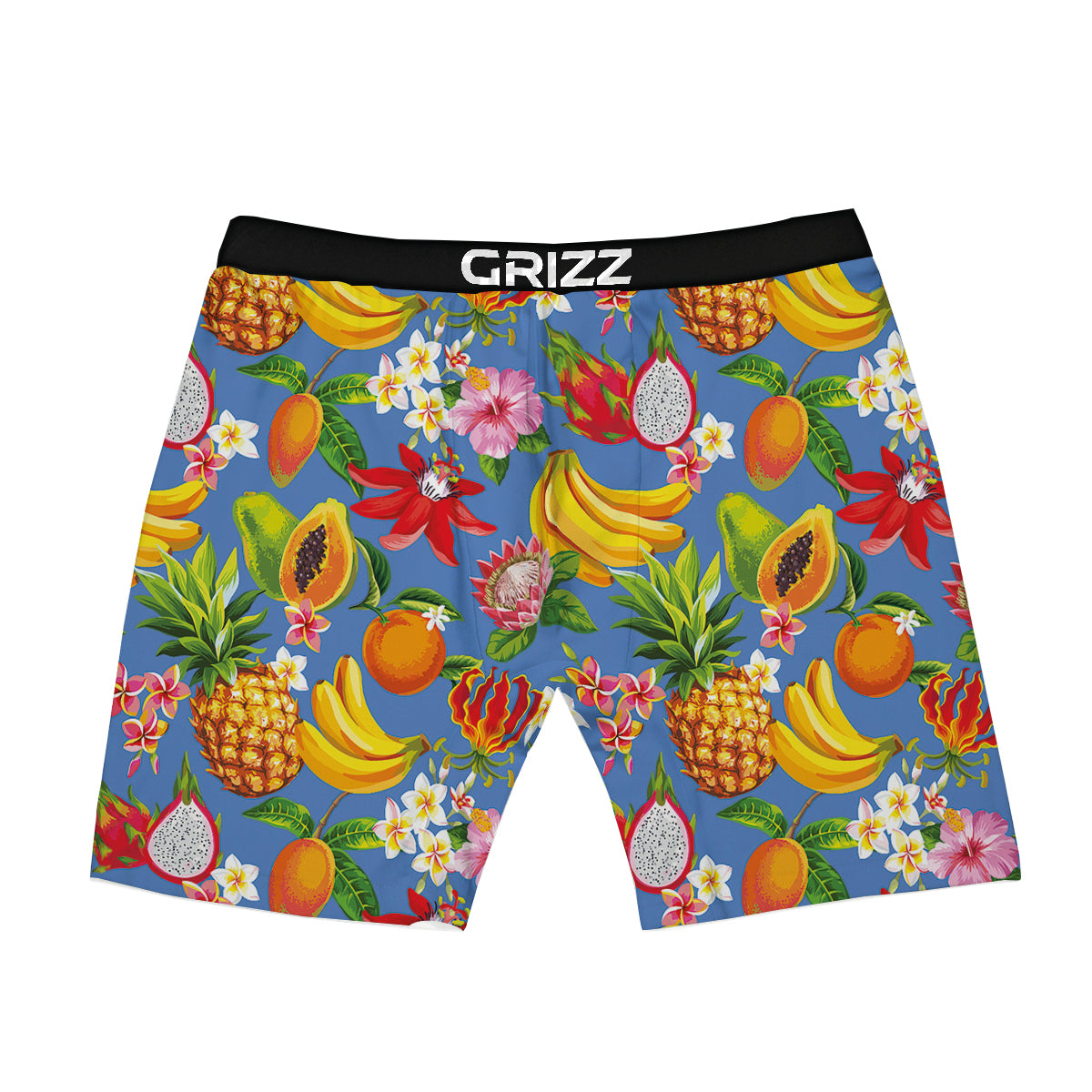 Fruits Aloha Tropical Print Pattern Boxer Briefs-grizzshop