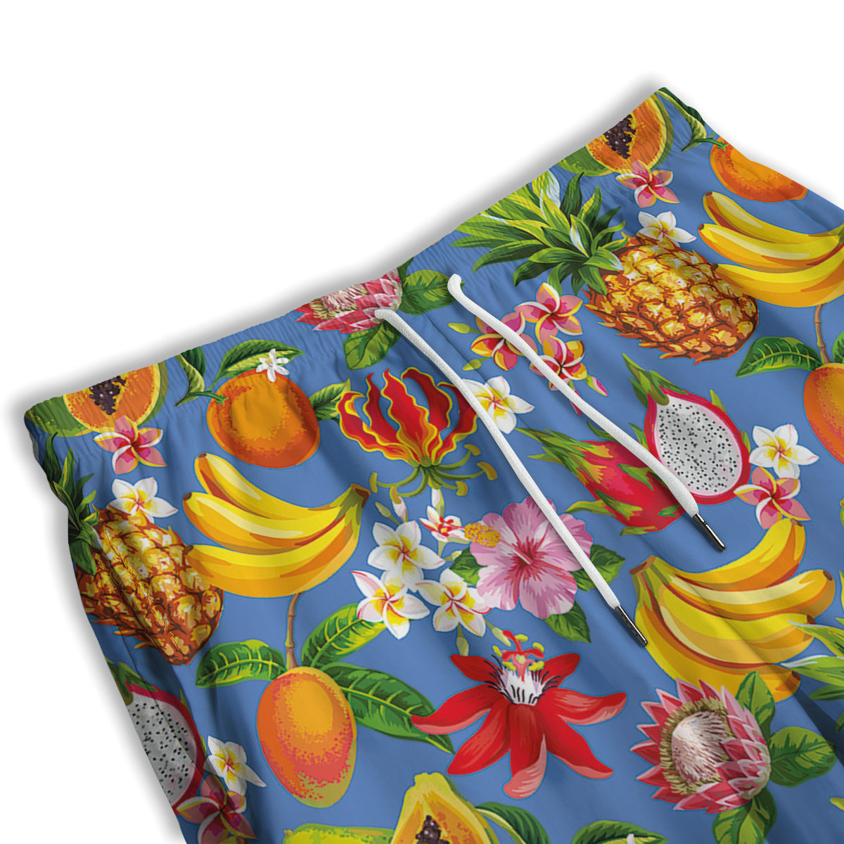 Fruits Aloha Tropical Print Pattern Men's Athletic Shorts-grizzshop