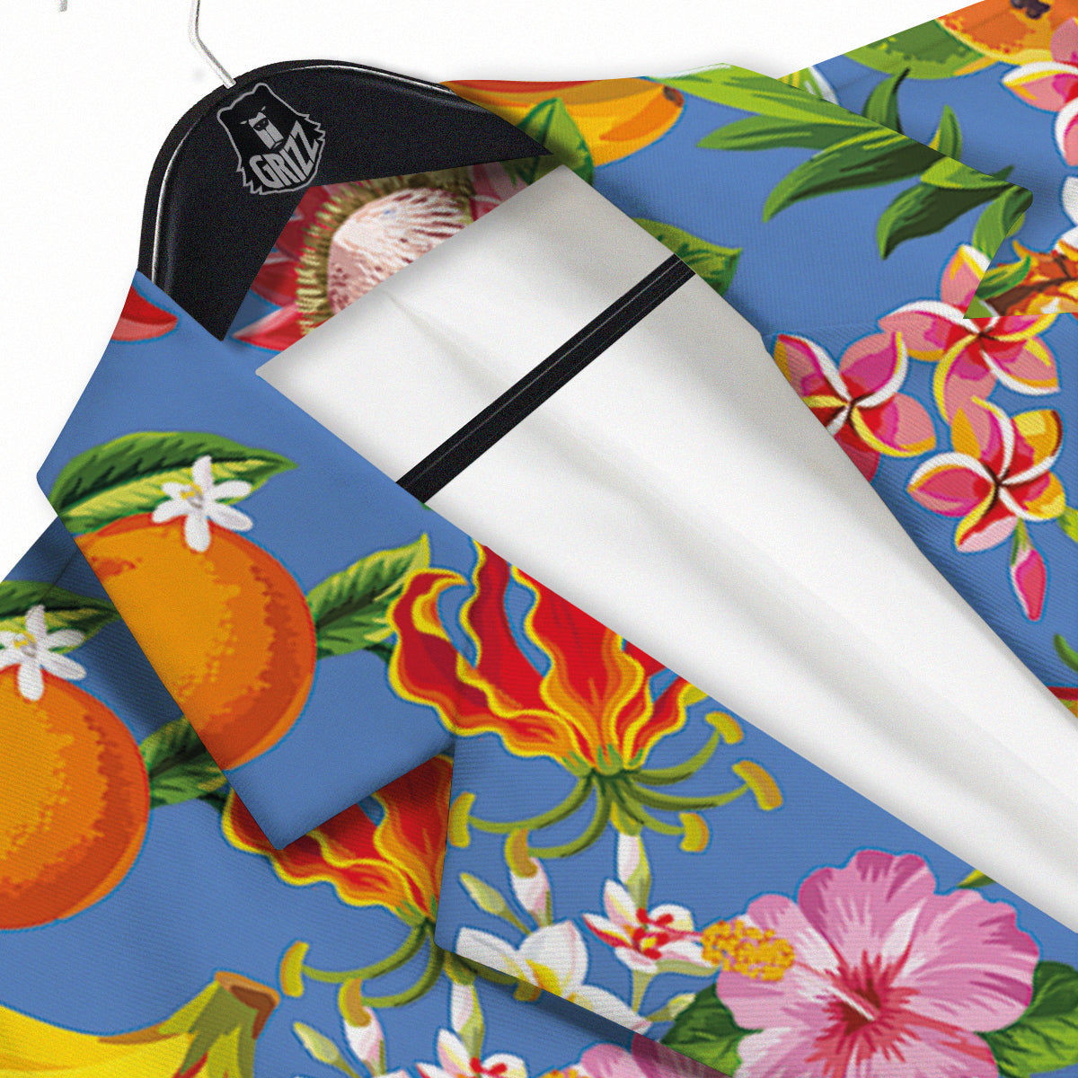Fruits Aloha Tropical Print Pattern Men's Sport Coat-grizzshop