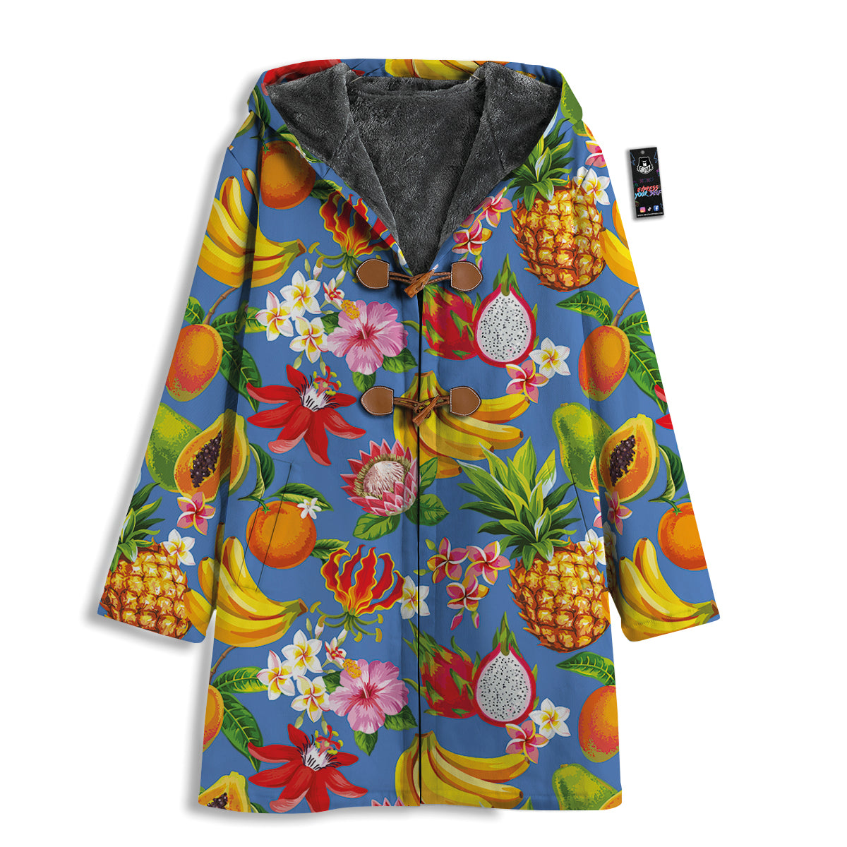 Fruits Aloha Tropical Print Pattern Men's Windbreaker Jacket-grizzshop