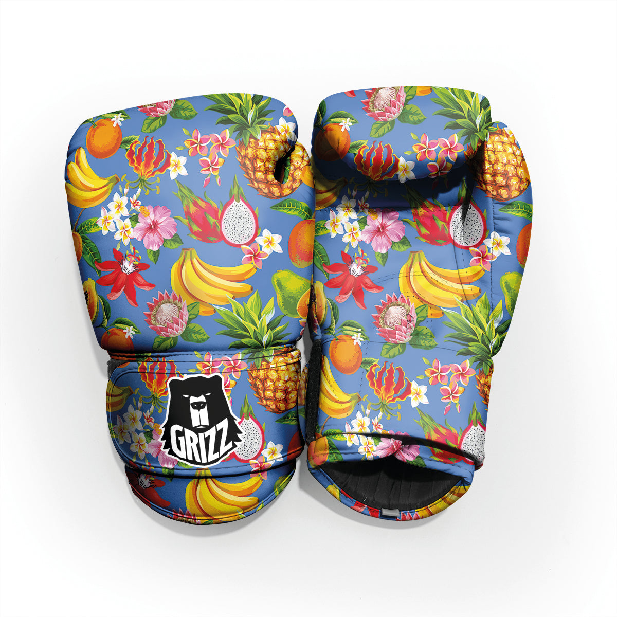 Fruits Aloha Tropical Print Pattern Sparring Gloves-grizzshop