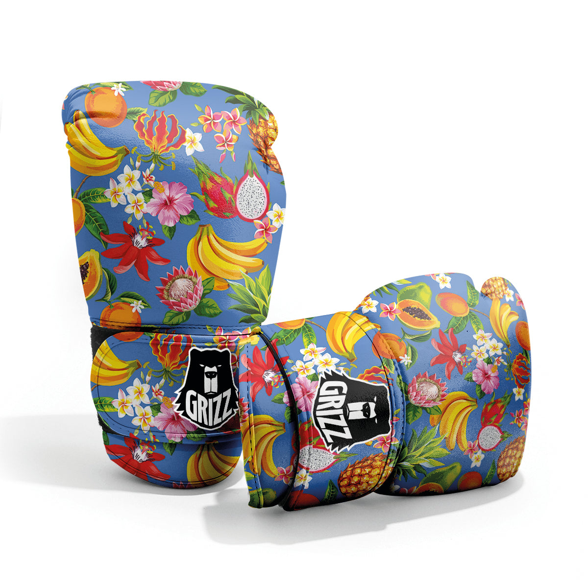 Fruits Aloha Tropical Print Pattern Sparring Gloves-grizzshop