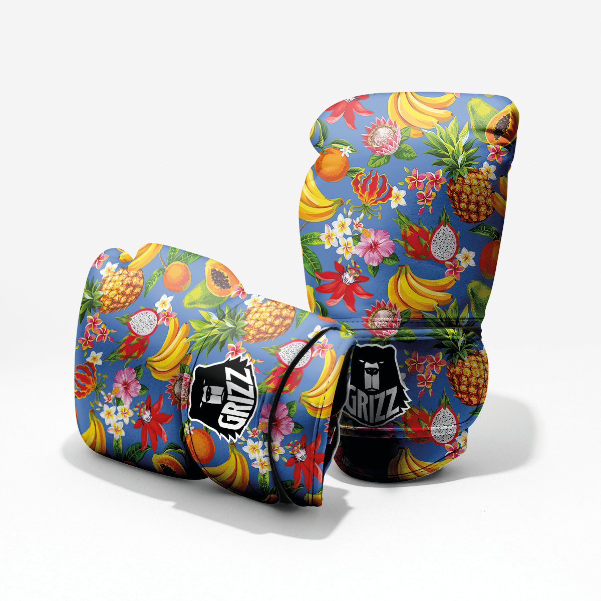 Fruits Aloha Tropical Print Pattern Sparring Gloves-grizzshop