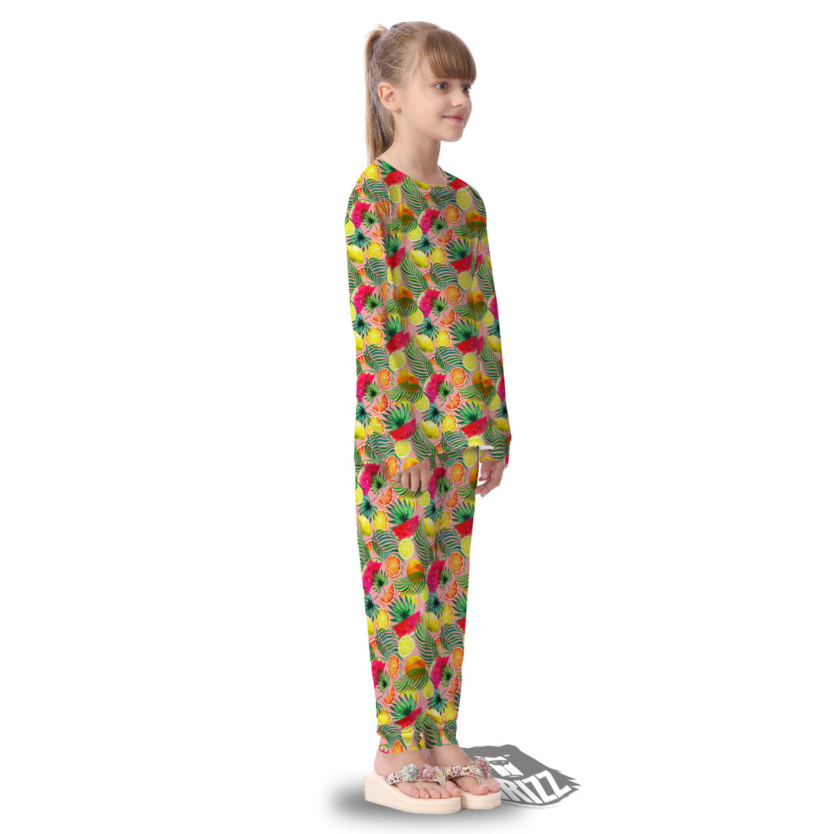 Fruits Cute Tropical Print Pattern Kid's Pajamas-grizzshop