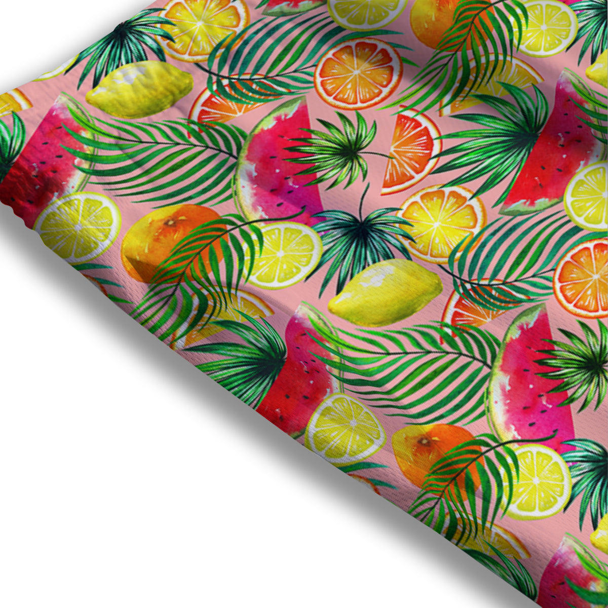 Fruits Cute Tropical Print Pattern Mesh Shorts-grizzshop