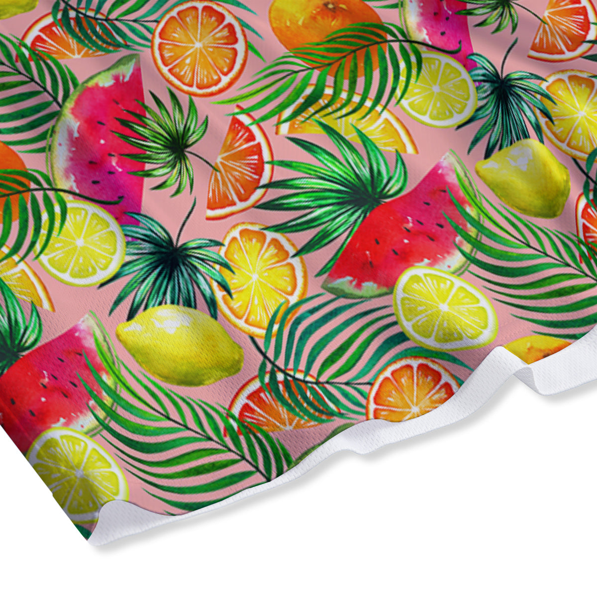 Fruits Cute Tropical Print Pattern Mesh Shorts-grizzshop