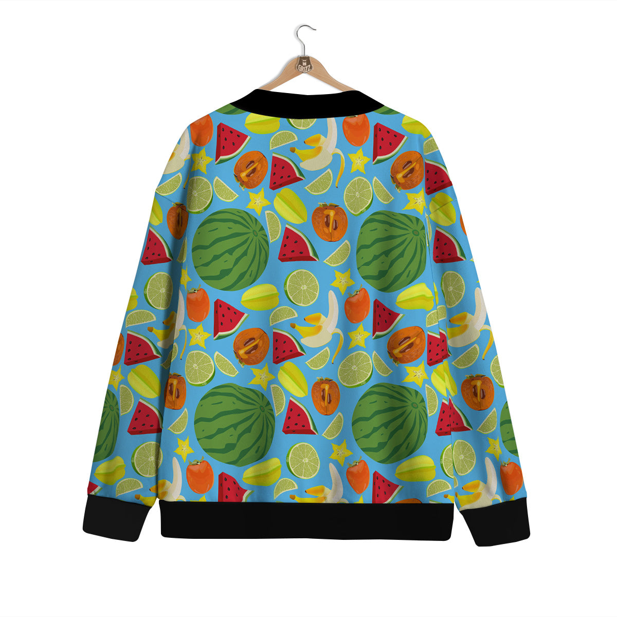 Fruits Depicting Print Pattern Cardigan-grizzshop