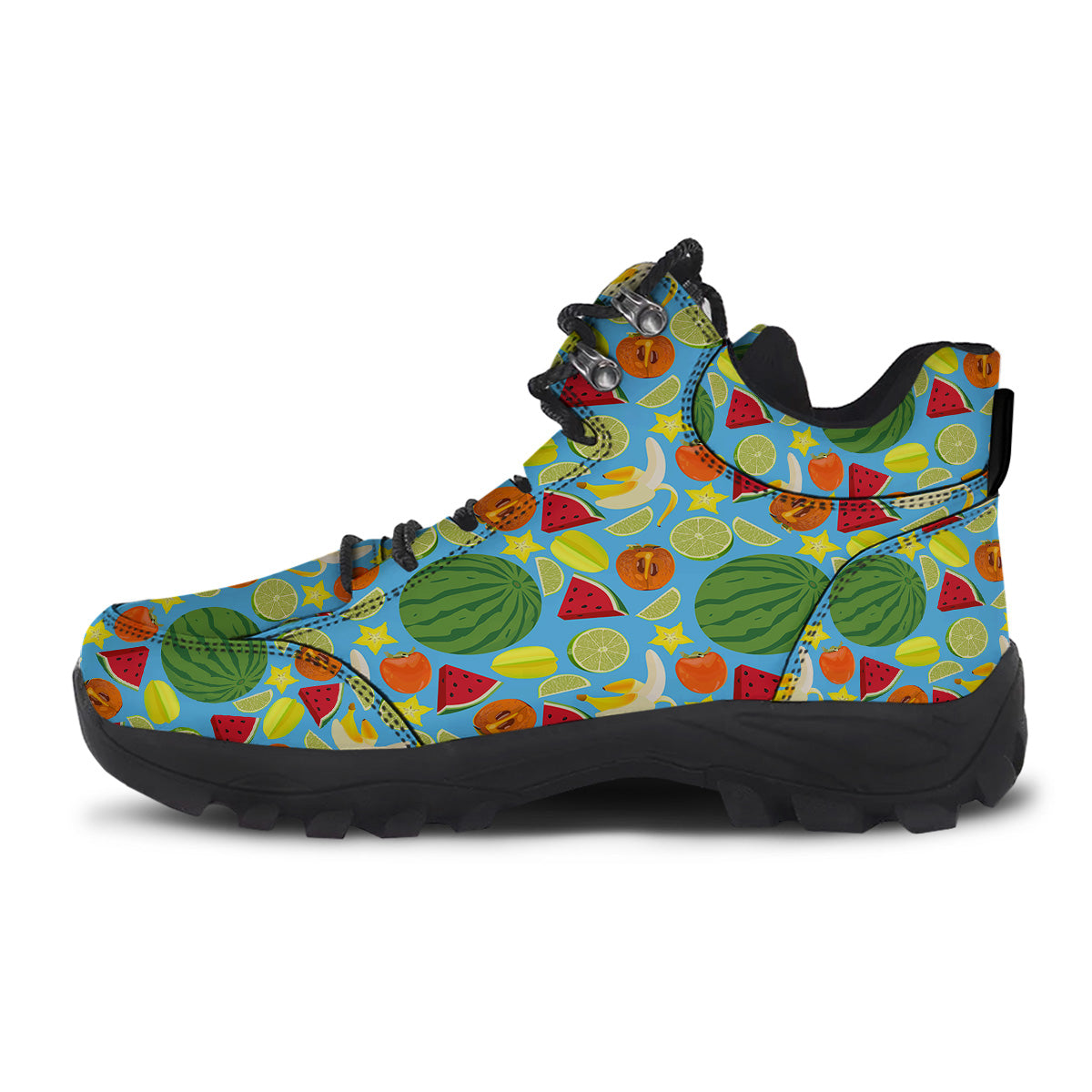 Fruits Depicting Print Pattern Hiking Shoes-grizzshop