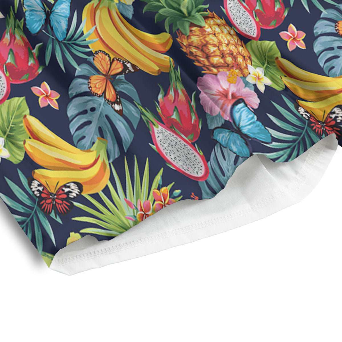Fruits Hawaiian Tropical Print Pattern Men's Athletic Shorts-grizzshop