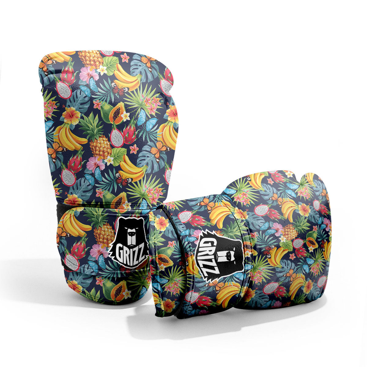 Fruits Hawaiian Tropical Print Pattern Sparring Gloves-grizzshop