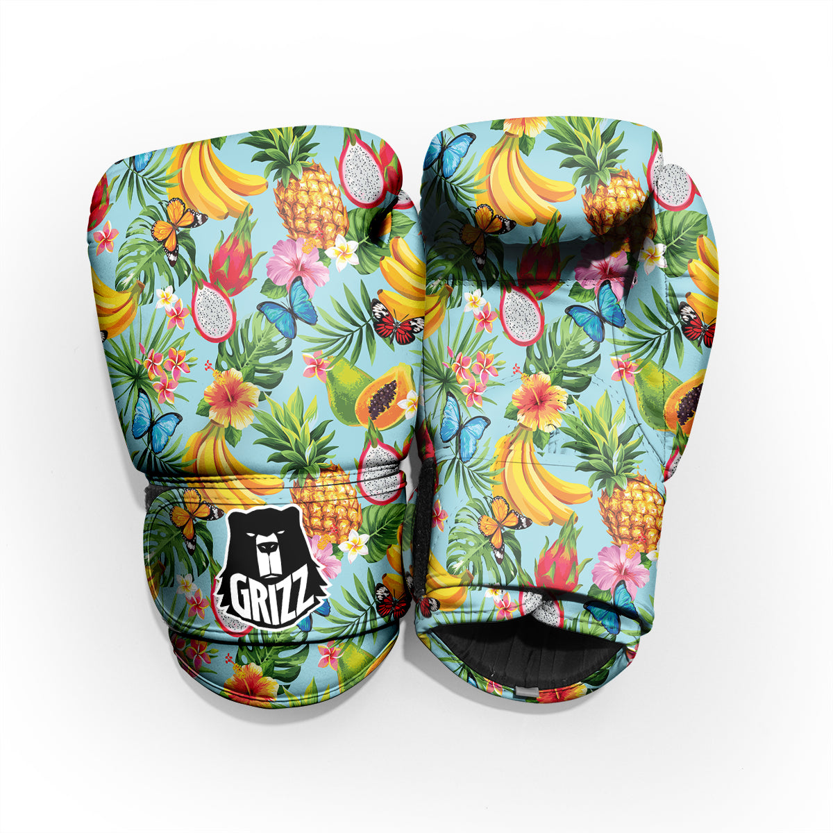 Fruits Jungle Tropical Print Pattern Sparring Gloves-grizzshop