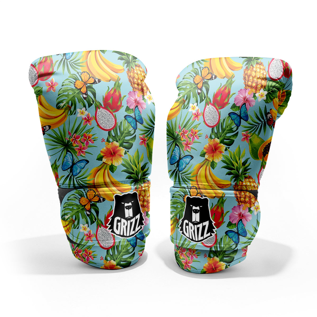 Fruits Jungle Tropical Print Pattern Sparring Gloves-grizzshop