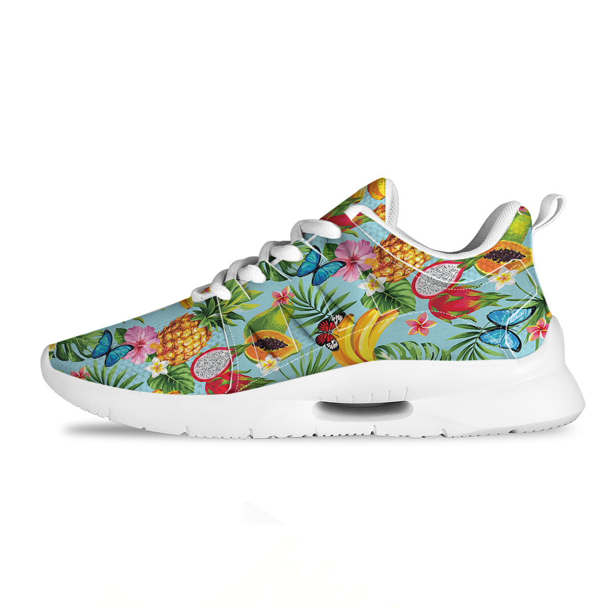 Fruits Jungle Tropical Print Pattern Tennis Shoes-grizzshop