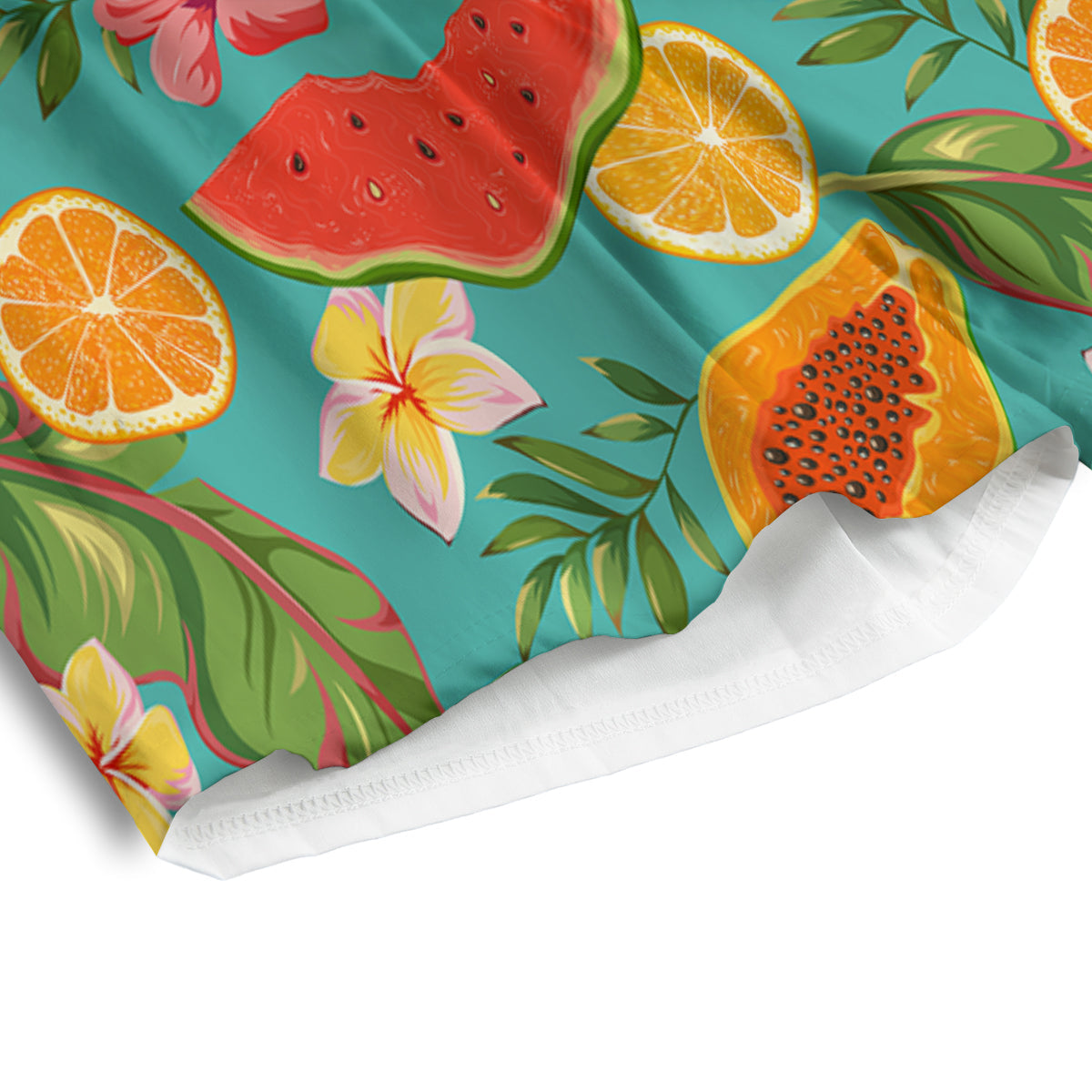 Fruits Tropical Paradise Print Pattern Men's Athletic Shorts-grizzshop