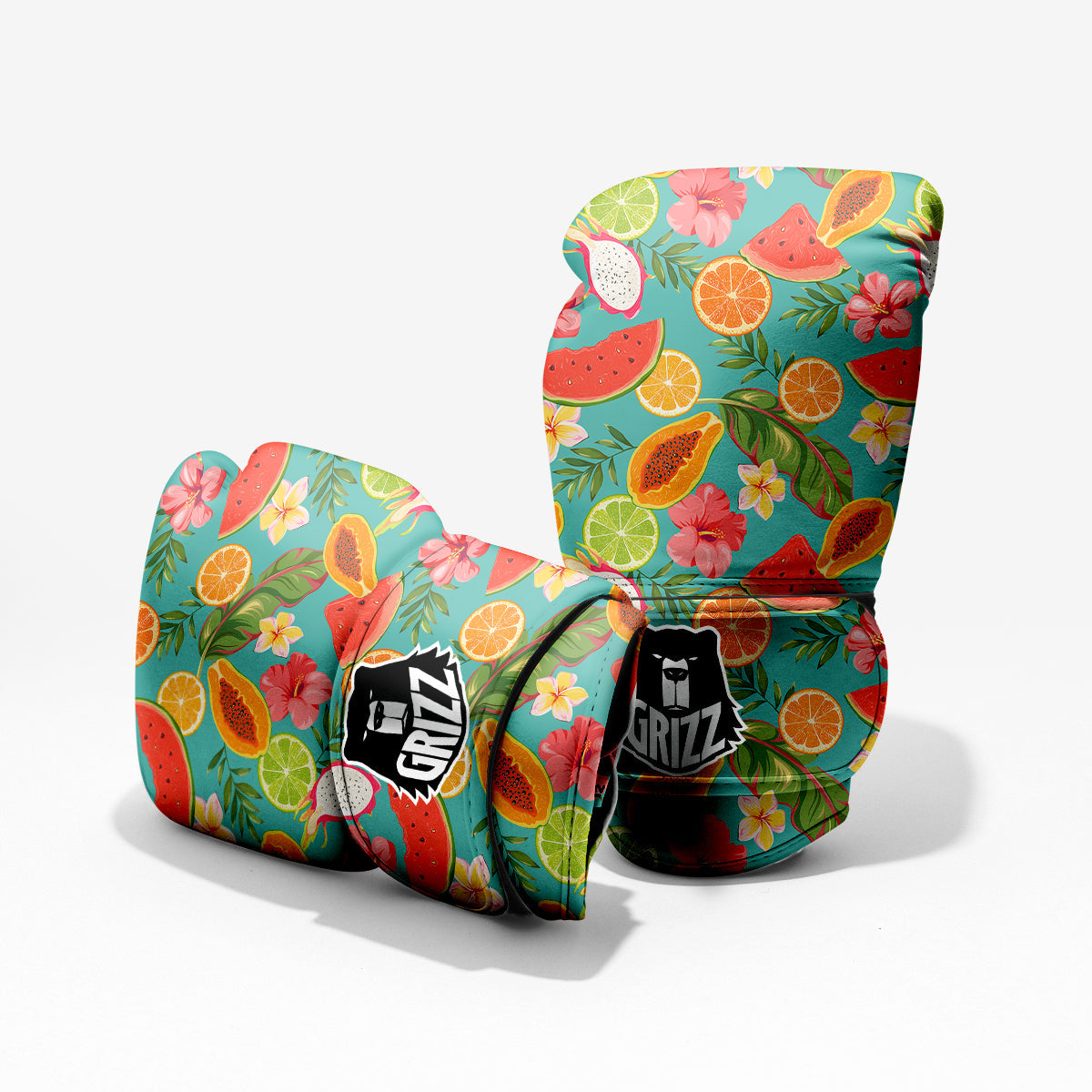 Fruits Tropical Paradise Print Pattern Sparring Gloves-grizzshop