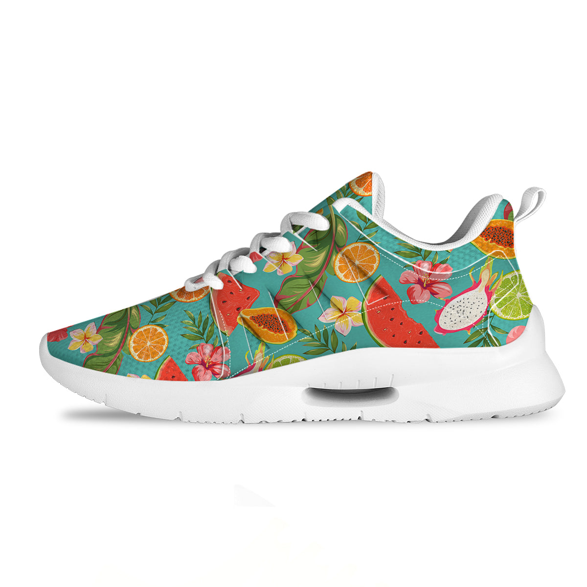Fruits Tropical Paradise Print Pattern Tennis Shoes-grizzshop