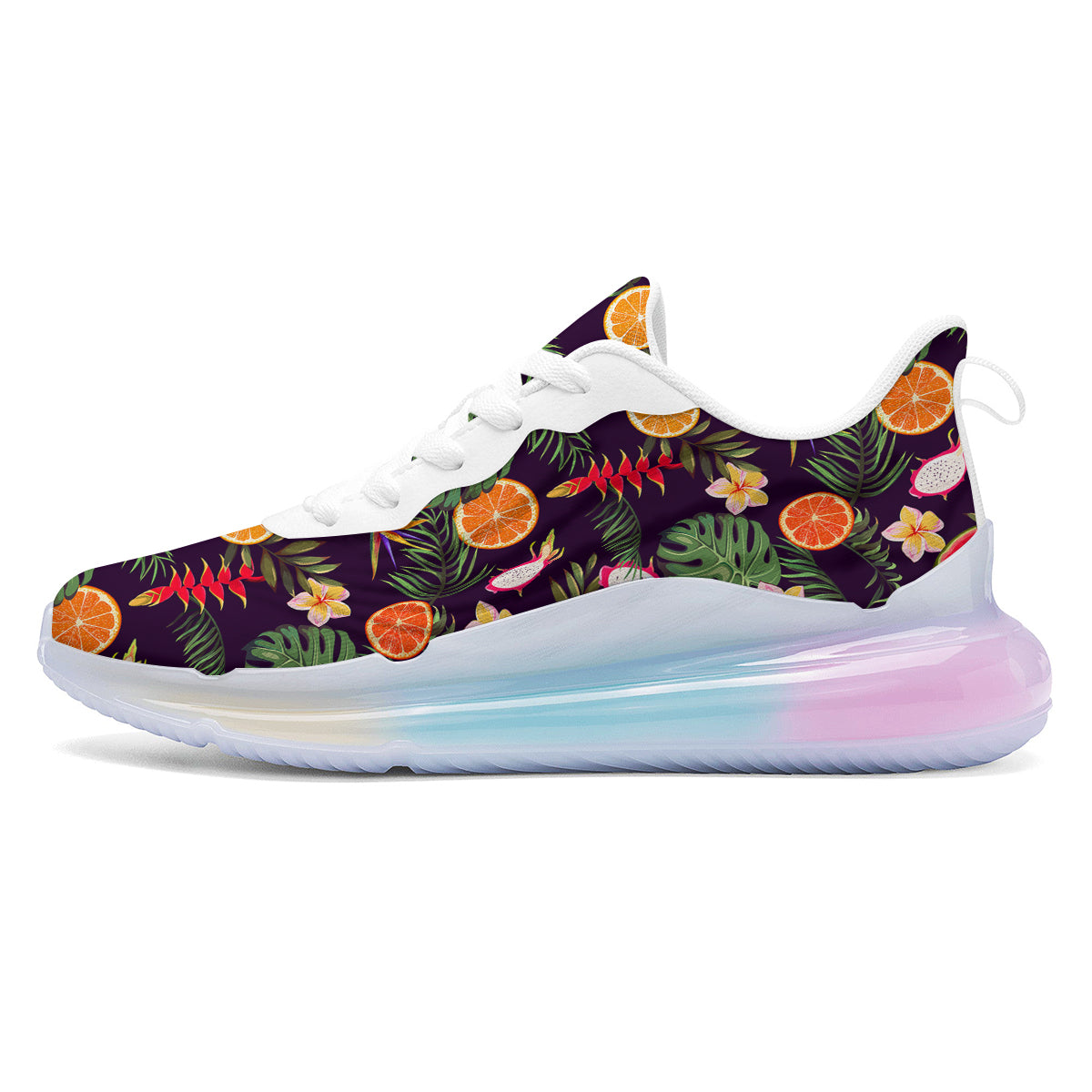 Fruits Tropical Print Pattern Running Sneakers-grizzshop