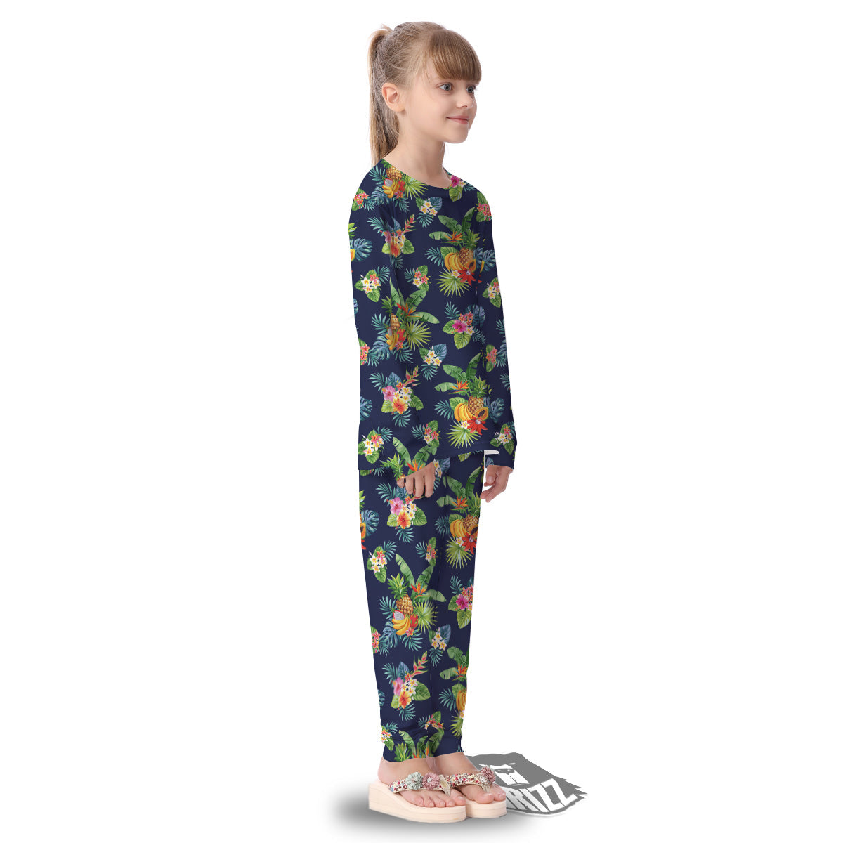 Fruits Tropical Vintage Print Pattern Kid's Pajamas-grizzshop