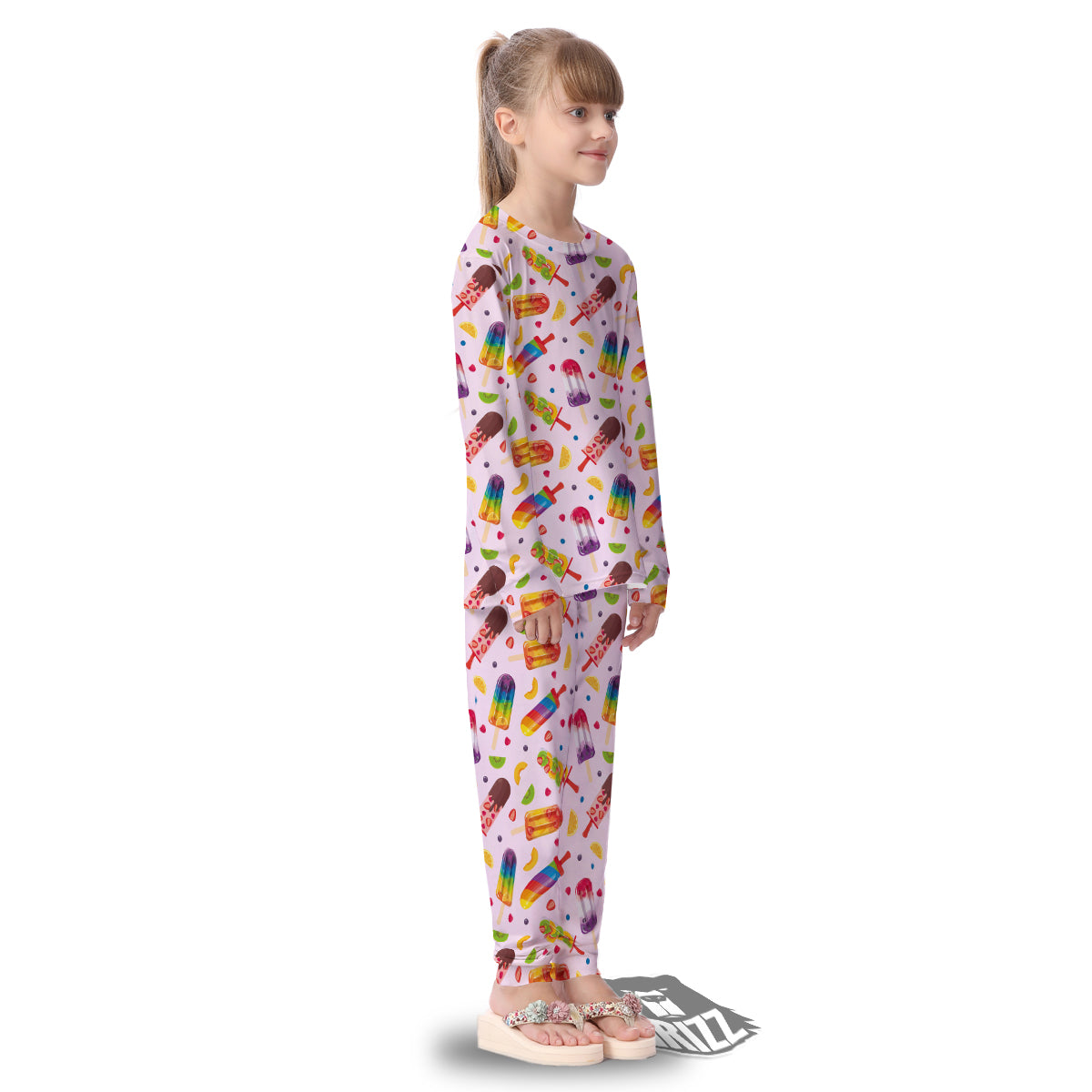 Fruity Ice Cream Print Pattern Kid's Pajamas-grizzshop