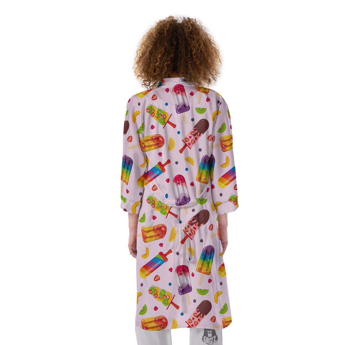 Fruity Ice Cream Print Pattern Kimono-grizzshop