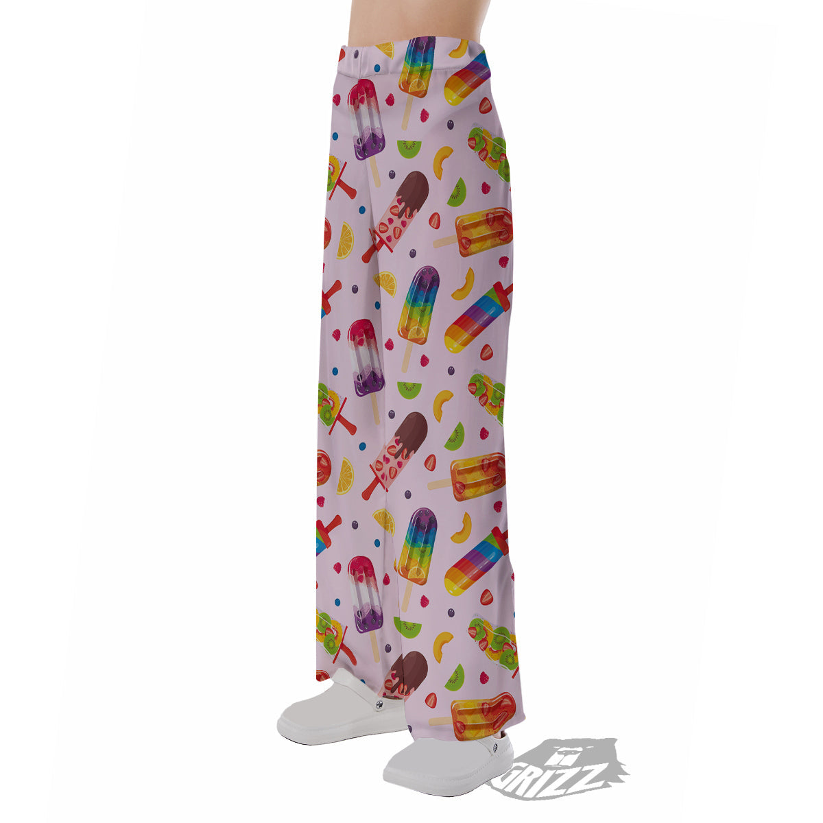 Fruity Ice Cream Print Pattern Pajama Pants-grizzshop