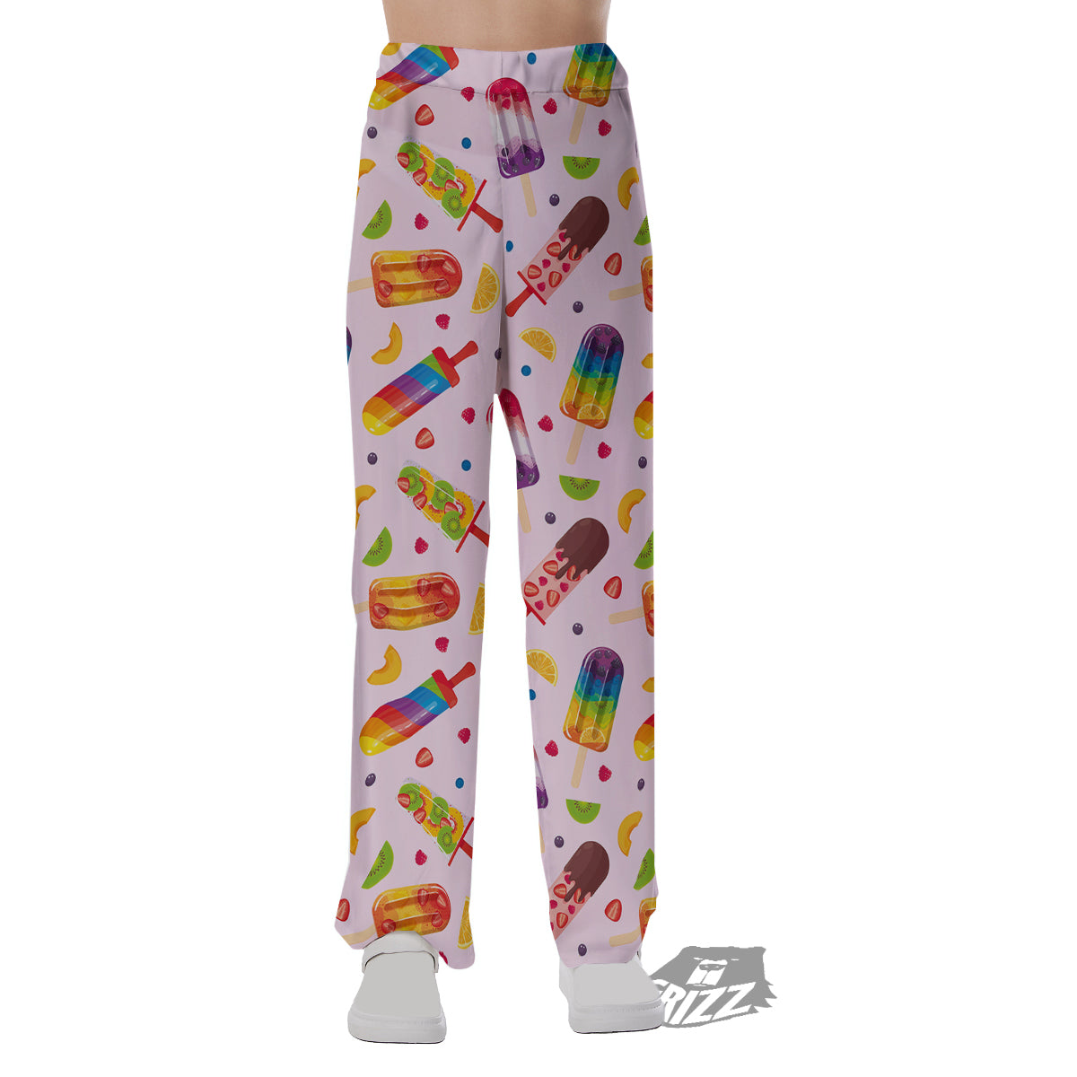 Fruity Ice Cream Print Pattern Pajama Pants-grizzshop