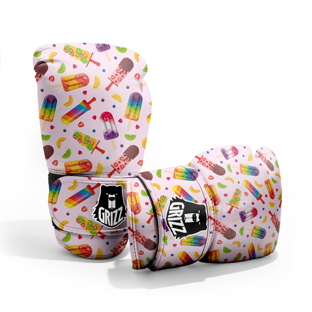 Fruity Ice Cream Print Pattern Sparring Gloves-grizzshop
