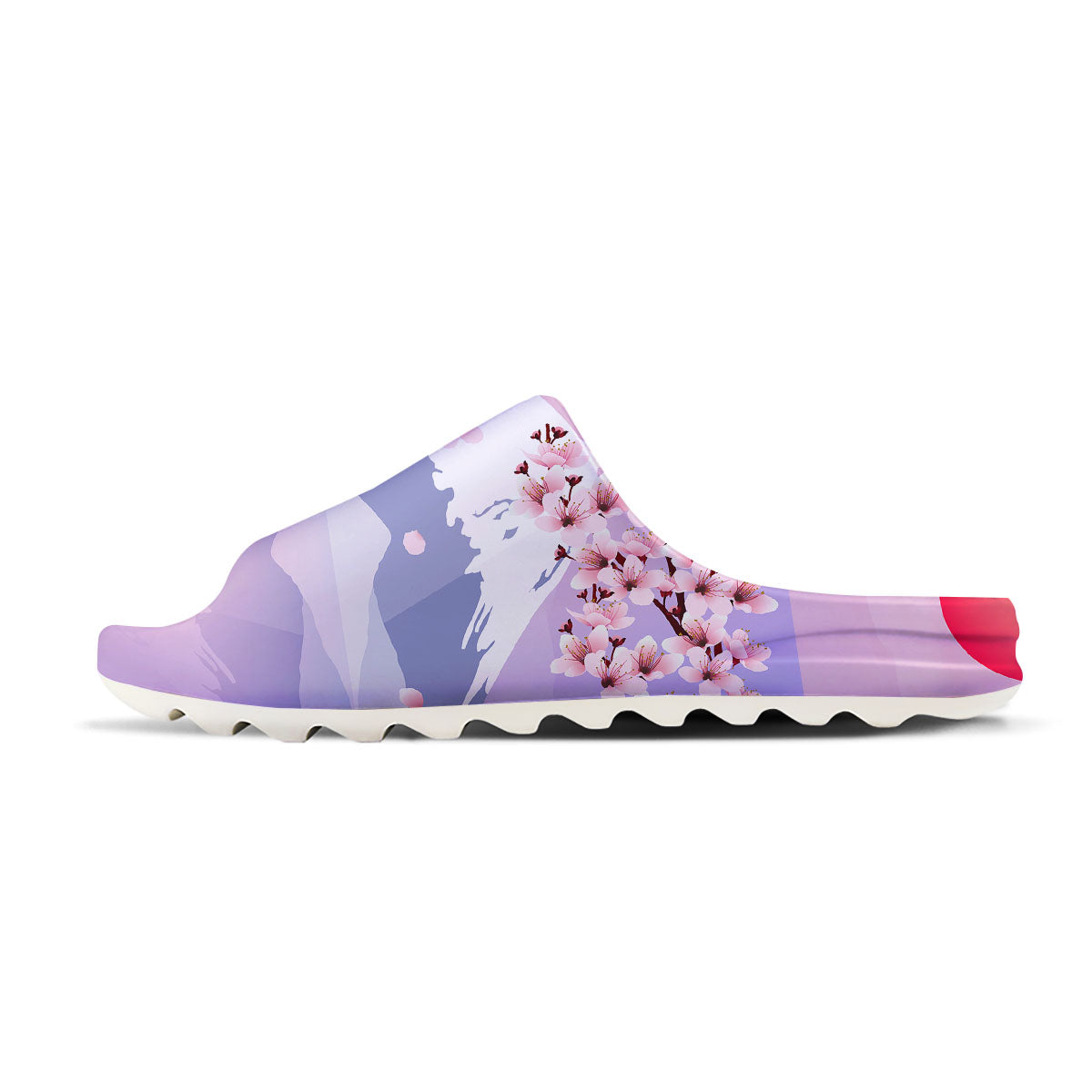 Fuji Mount And Cherry Blossom Print Sandals-grizzshop