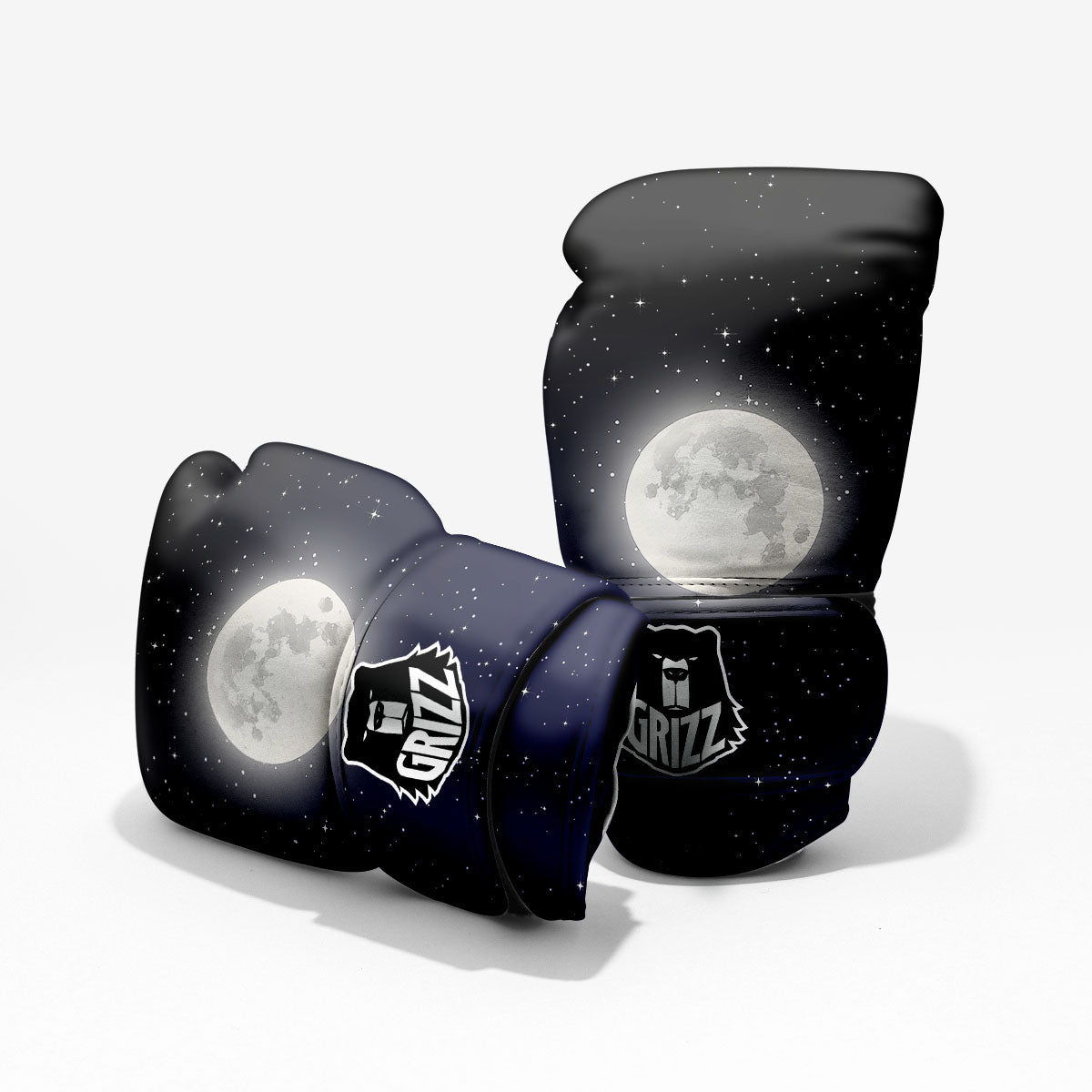 Full Moon And Night Stars Print Pro Boxing Glove