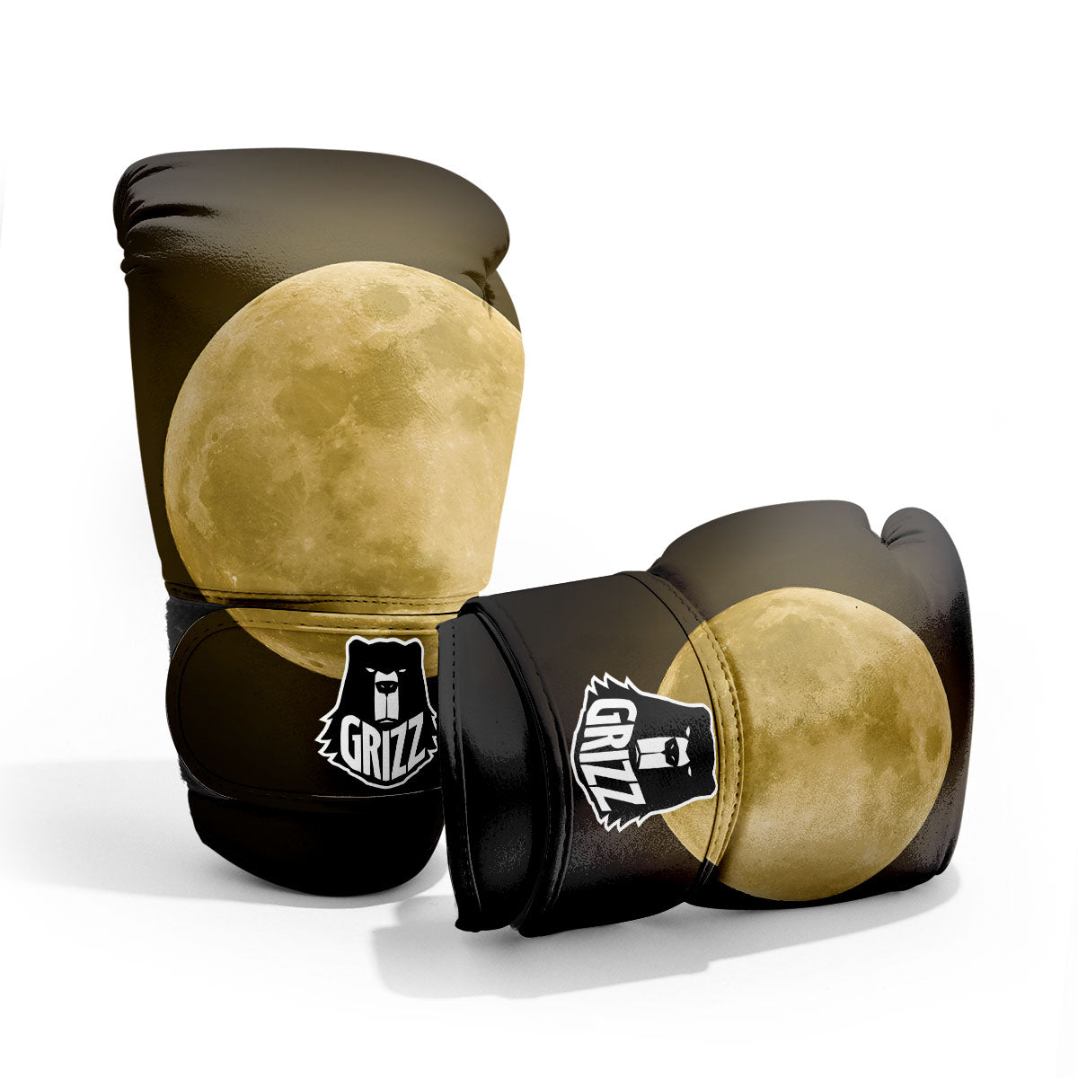 Full Moon Night Sky Print Pro Boxing Glove