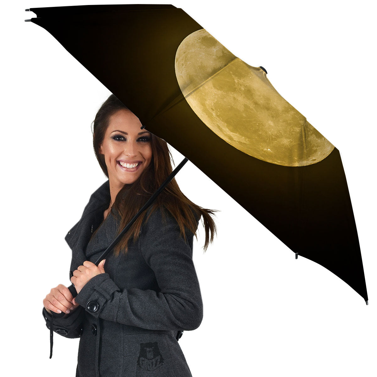 Full Moon Night Sky Print Umbrella-grizzshop