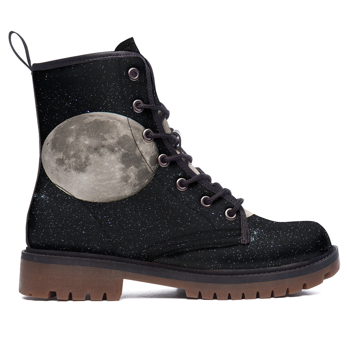 Full Moon Print Work Boots-grizzshop