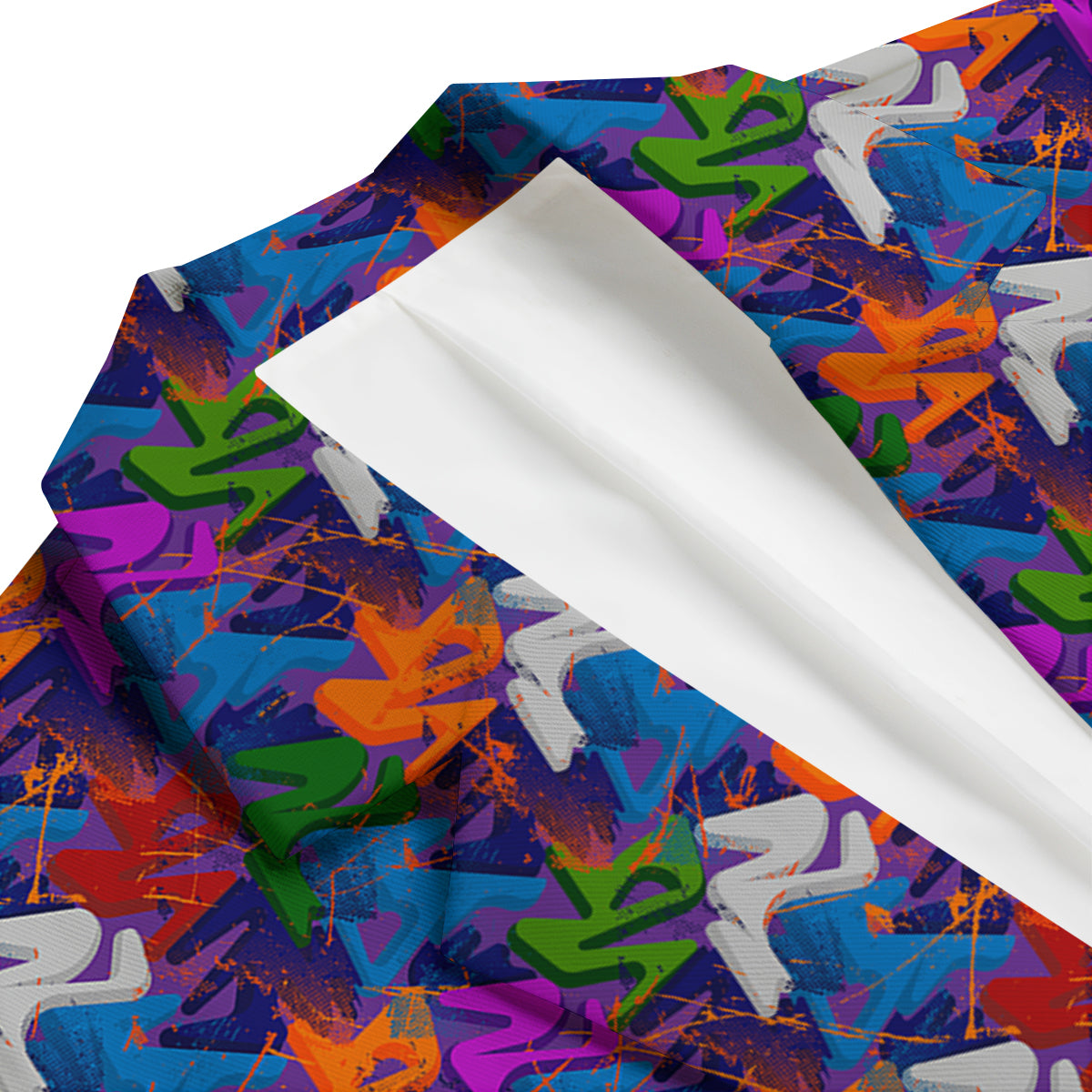 Funky Abstract Print Pattern Men's Blazer-grizzshop