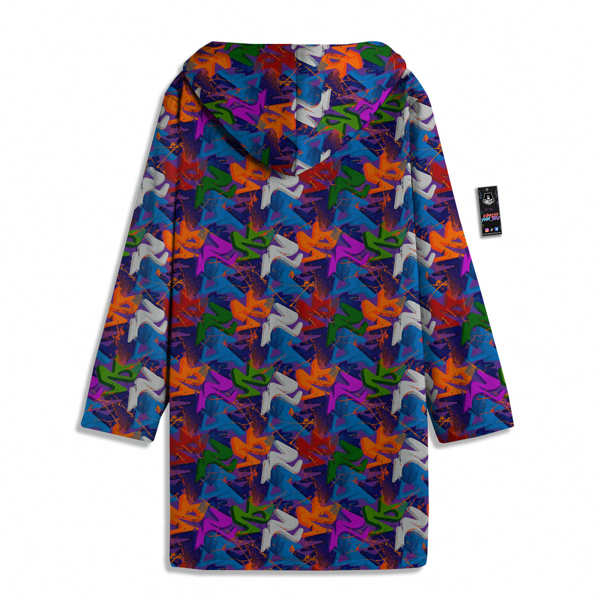 Funky Abstract Print Pattern Men's Windbreaker Jacket-grizzshop