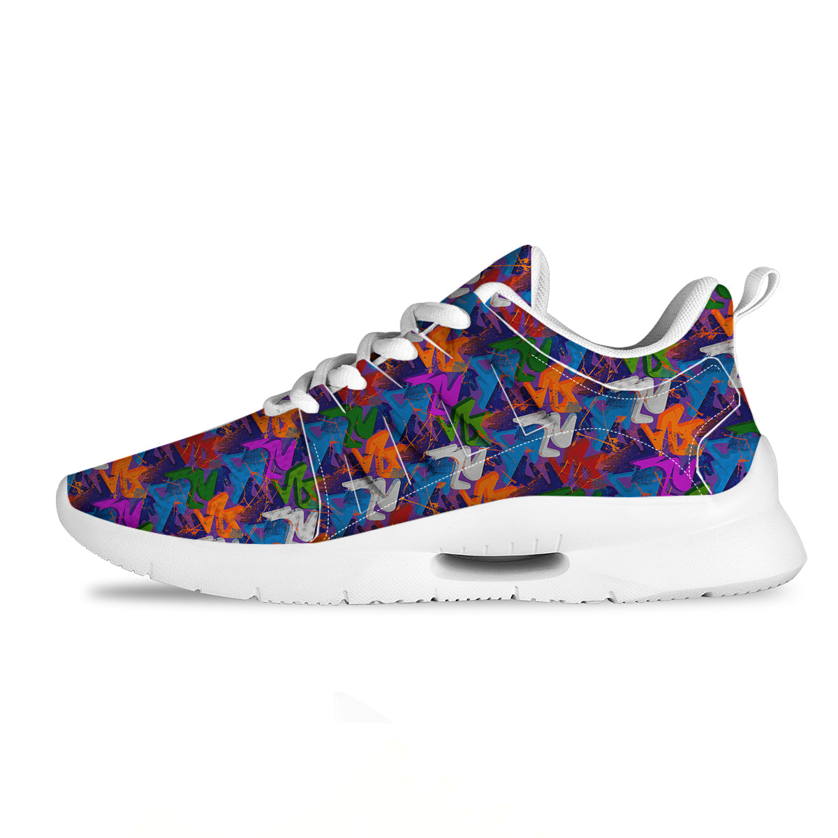 Funky Abstract Print Pattern Tennis Shoes-grizzshop