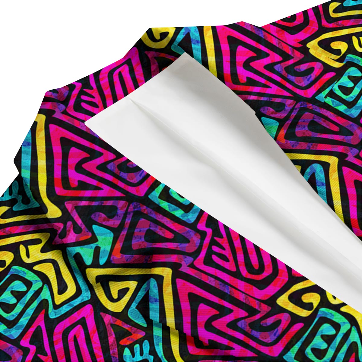 Funky Pattern Print Men's Blazer-grizzshop
