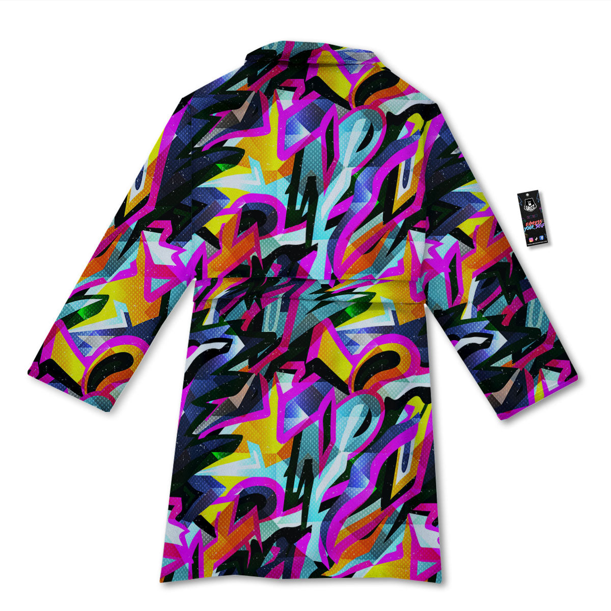Funky Psychedelic Print Pattern Bathrobe-grizzshop