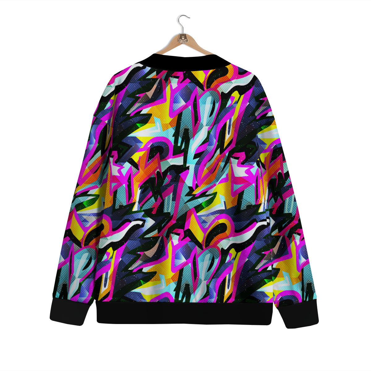 Funky Psychedelic Print Pattern Cardigan-grizzshop