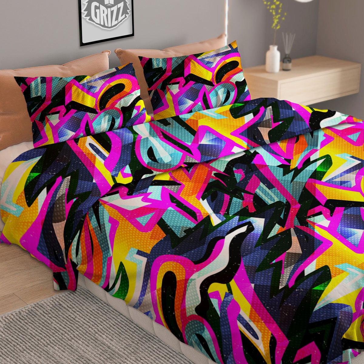Fox Winter Print Pattern Duvet Cover Bedding Set