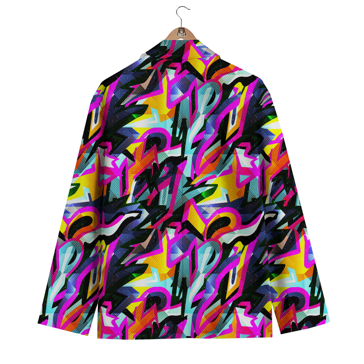 Funky Psychedelic Print Pattern Men's Blazer-grizzshop