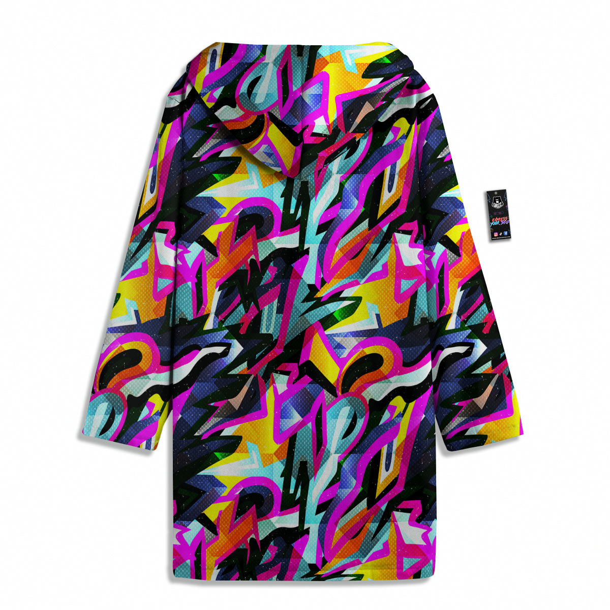 Funky Psychedelic Print Pattern Men's Windbreaker Jacket-grizzshop