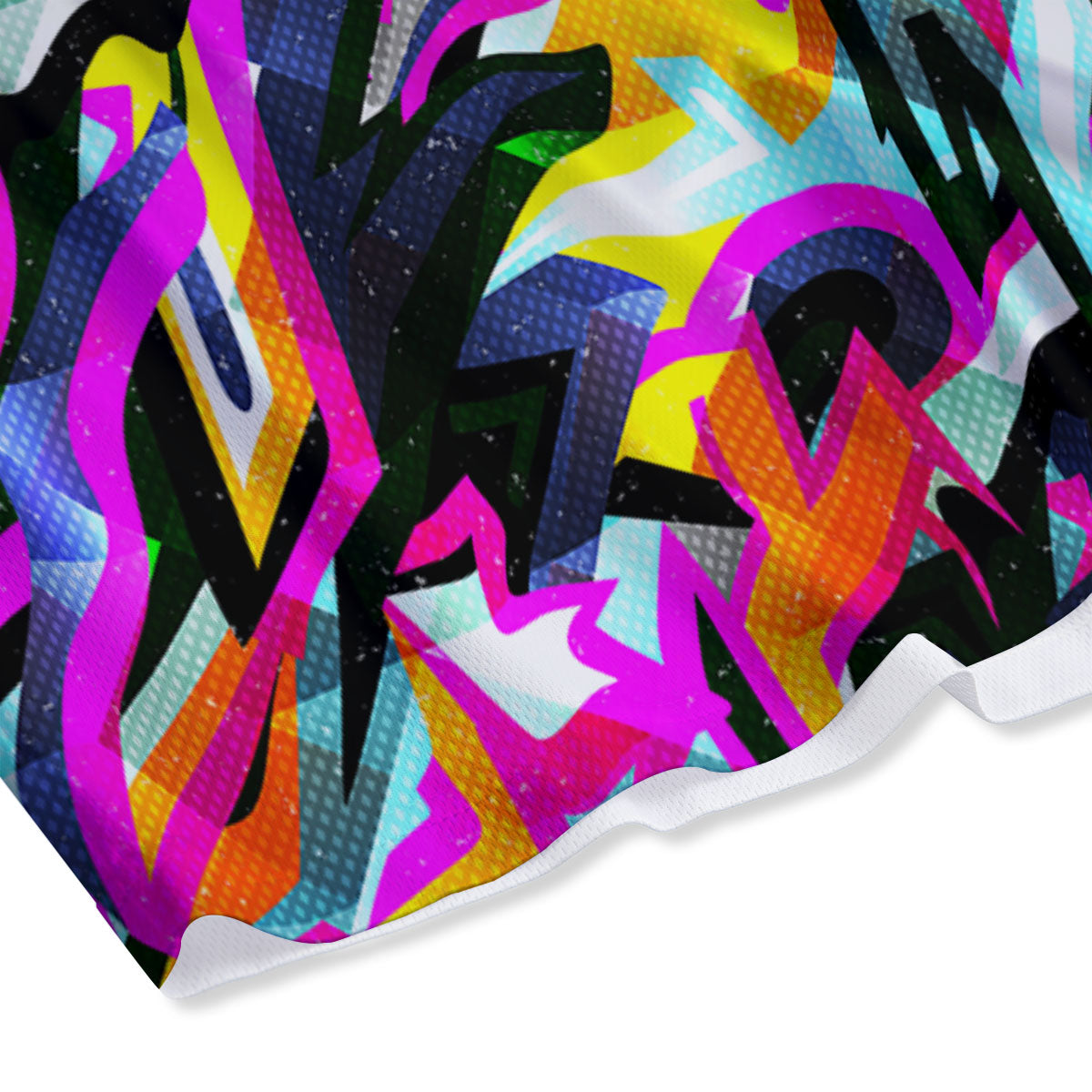 Funky Psychedelic Print Pattern Mesh Shorts-grizzshop
