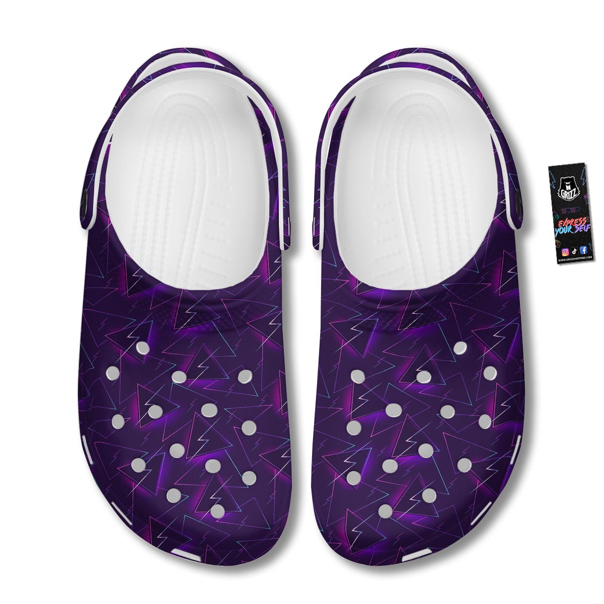 Funky Retro Print Pattern Clog-grizzshop