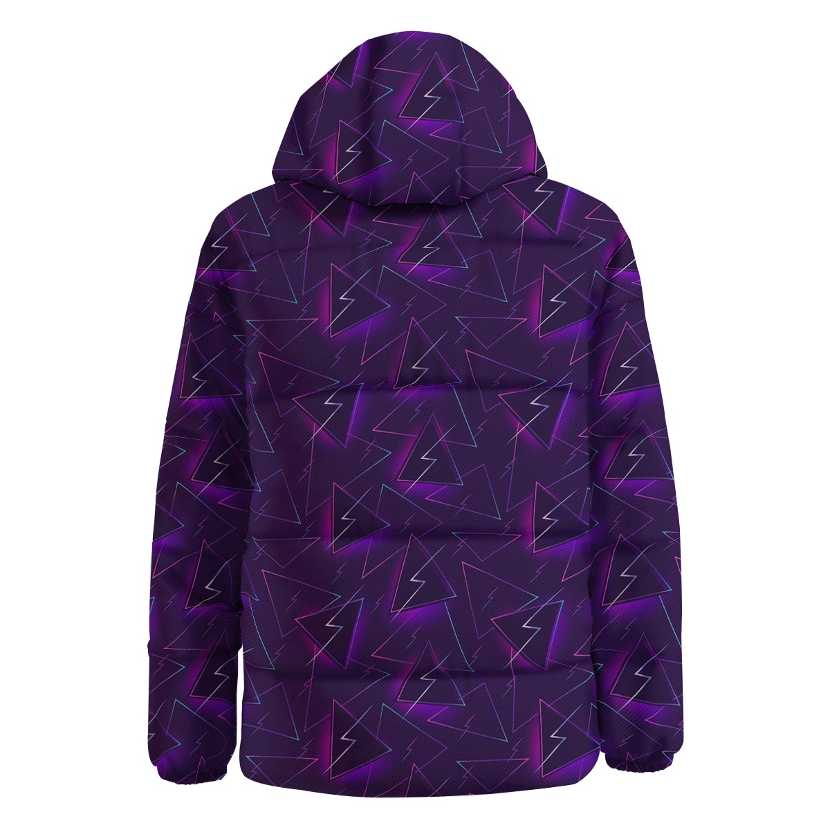Funky Retro Print Pattern Down Jacket-grizzshop