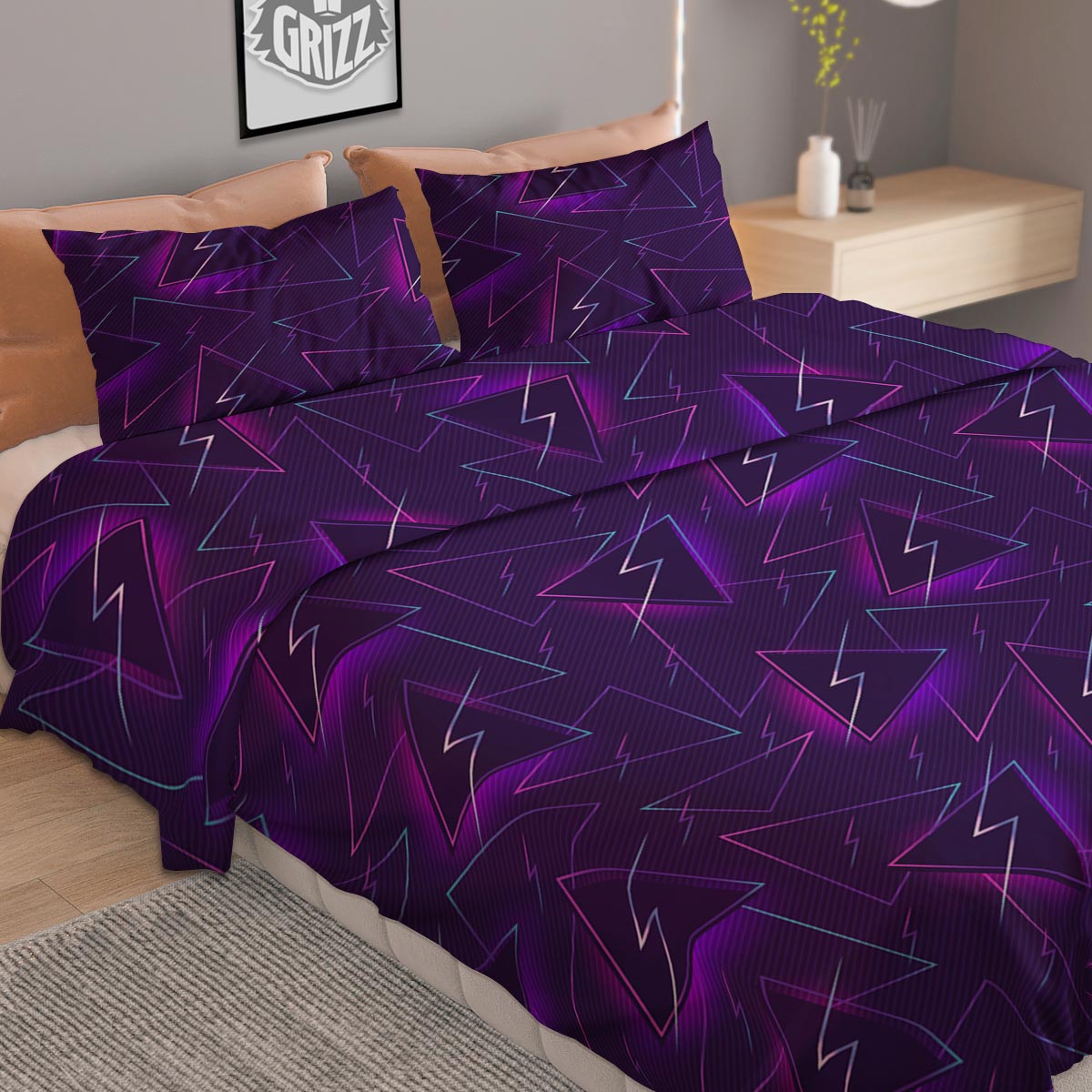 Fractal Steampunk Print Duvet Cover Bedding Set