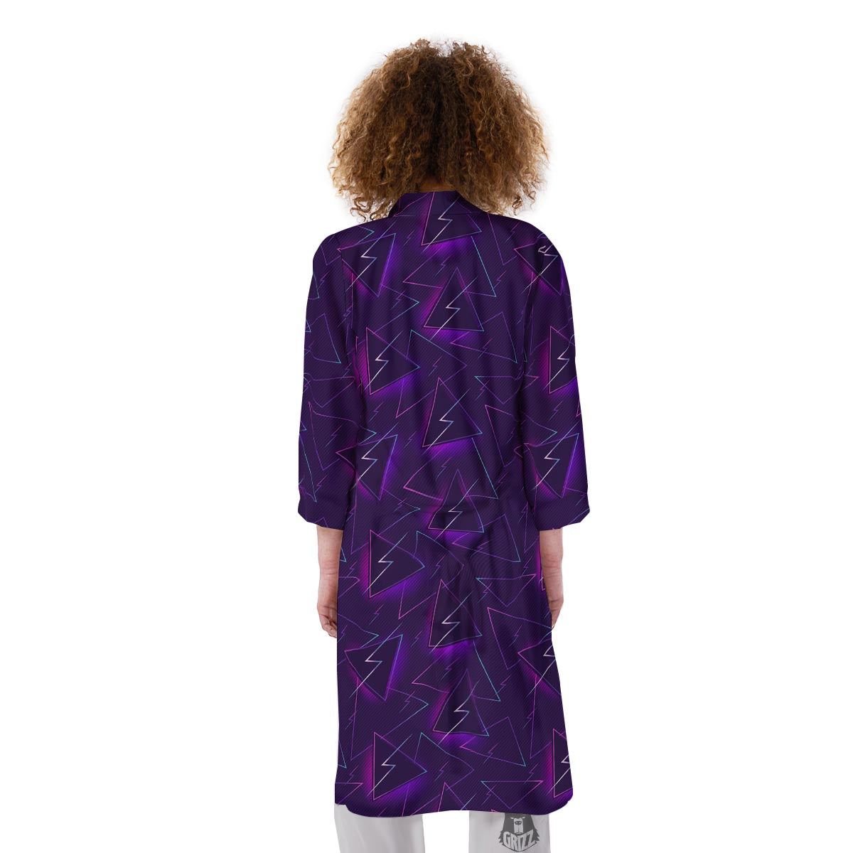 Funky Retro Print Pattern Kimono-grizzshop