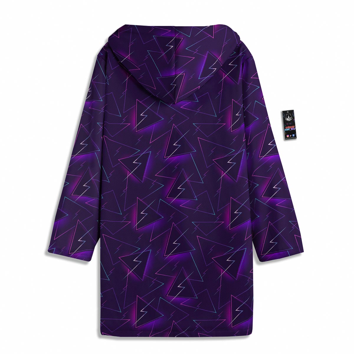 Funky Retro Print Pattern Men's Windbreaker Jacket-grizzshop