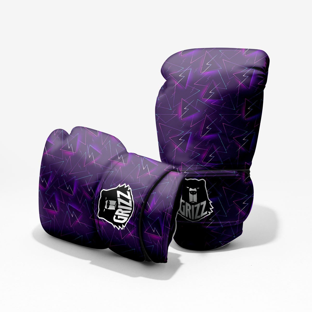 Funky Retro Print Pattern Sparring Gloves-grizzshop